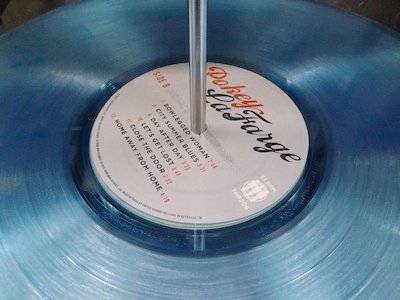 The Pokey LaFarge album closeup shows the label fully affixed without adhesive. / Photo courtesy of United Record Pressing/Photographer Jay Millar
