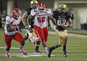 Matthews’ teammates nicknamed him “Sasquatch” because of his ability to avoid being caught. / Photo by John Russell, courtesy Vanderbilt University