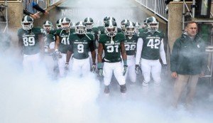 Coach Mark Dantonio leads Michigan State's super defense into the Big Ten title game vs. Ohio State on Saturday.