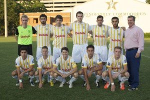 Nashville FC players with Mayor Karl Dean after a home match against the New Orleans Jesters PHOTO CREDIT: ENDER BOWEN/JOINT CUSTODY PRODUCTIONS