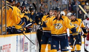 Mike Ribiero continues to center Nashville’s top line, and is currently tied for second on the team in points with 14.