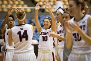 The Belmont women's team advanced to the semi-finals to face No. 1 UT Martin Friday. PHOTO COURTESY BELMONT ATHLETICS