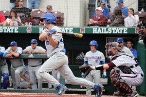 Florida's Ryan Larson had a key hit last weekend, as the Gators took a series from Mississippi State. PHOTO COURTESY FLORIDA ATHLETICS