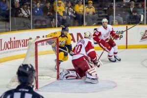 Matt Cullen was part of Coach Laviolette's Stanley Cup winning team in Carolina (2006). The 38 year old forward would like a repeat of the story nine years later. Photo by David McCargar