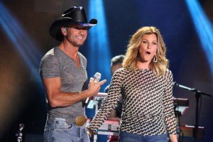 After starting with nose bleed seats, our insiders now enjoy CMA Fest shows at LP Field like Tim and Faith in 2014 from the ninth row. PHOTO BY KYLE SCHWARTZ
