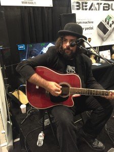 When performing as a solo artist, Fernando Perdomo adds the BeatBuddy guitar pedal drum machine to give impeccable rhythm to his catchy pop repertoire. PHOTO COURTESY NAMM