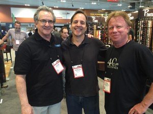 From L to R: Industry vet Allen Wald supplies the Backbone, Line 6's Marcus Ryle, and Roland's Paul Youngblood offer decades of excellence with their respective companies.