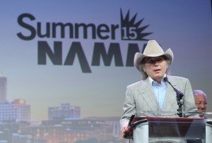 NASHVILLE, TN - JULY 11: Award presenter Dwight Yoakam attends The American Eagle Awards during day three of Summer NAMM at Music City Convention Center on July 11, 2015 in Nashville, Tennessee. (Photo by Terry Wyatt/Getty Images for NAMM)