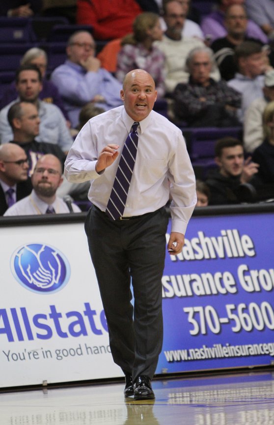 Lipscomb head coach Casey Alexander has his work cut out for him in A-Sun play after losing star player Josh Williams for the season. PHOTO BY MATTHEW MAXEY