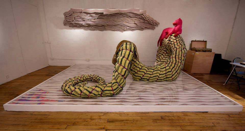 The Plunderland piece contains 250,000 crayons and required a year to create. PHOTO COURTESY OF HERB WILLIAMS