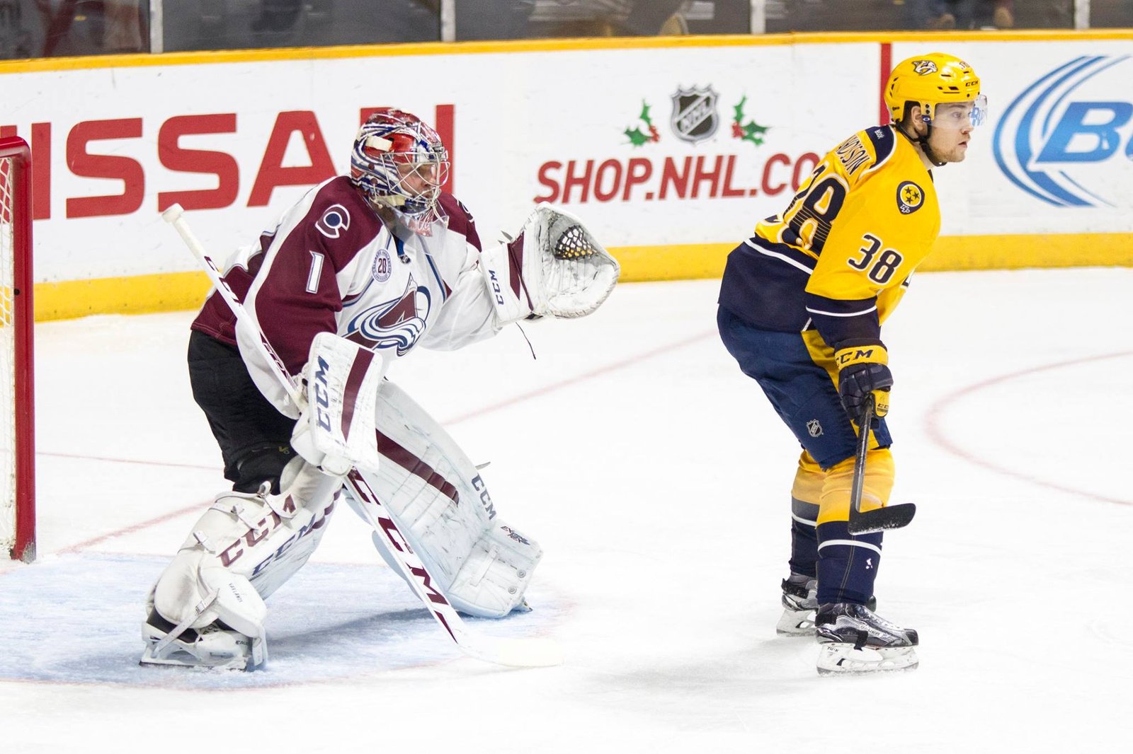 Viktor Arvidsson has shuttled between Milwaukee and Nashville this season, with mixed results. The highlight of his 2015-16 campaign came this past weekend when he netted a pair of goals as the Preds beat up on San Jose. PHOTO BY DAVID McCARGAR