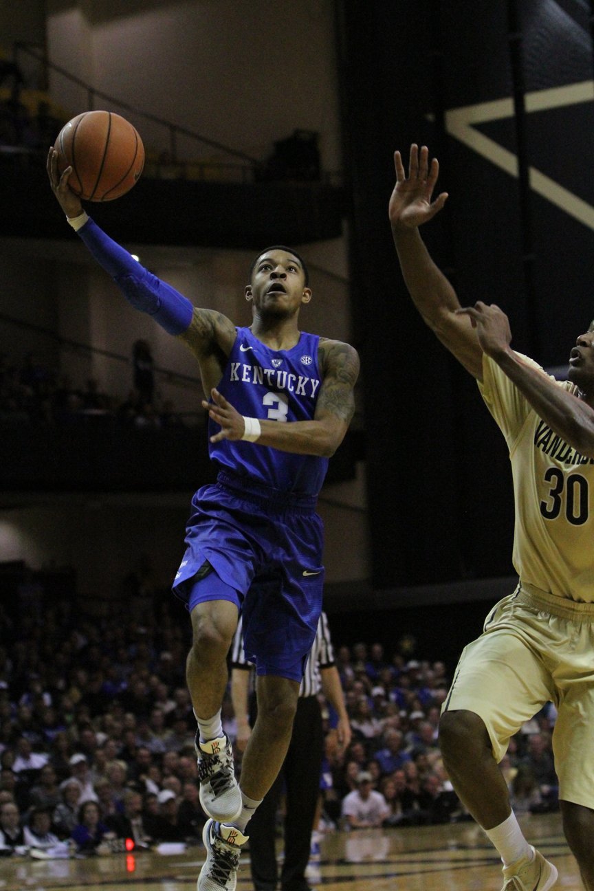 Tyler Ulis and Kentucky are the favorite heading into this week's SEC tournament in Nashville. PHOTO BY MATTHEW MAXEY