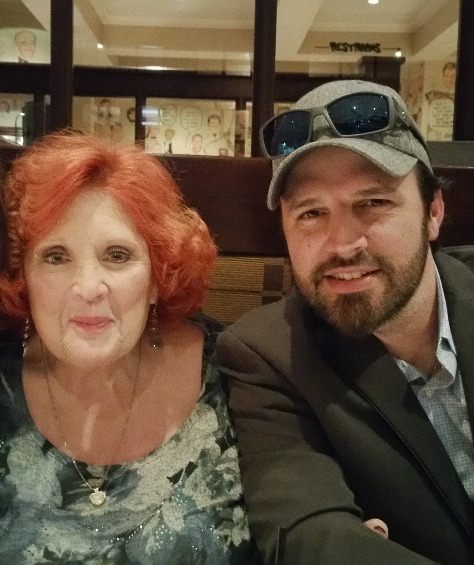 Lulu Roman and Mark Wills at Webster's pre-CRS Legends Lunch at the Palm. PHOTO BY KIM TYGART