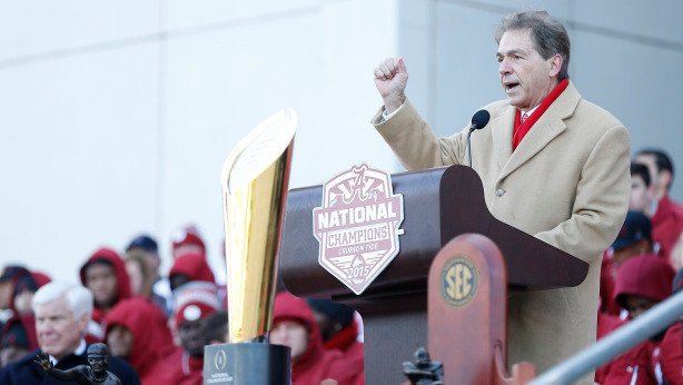 Alabama's Nick Saban cleaned up in recruiting, again. PHOTO COURTESY UNIVERSITY OF ALABAMA