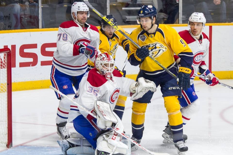 With his natural hat trick last night (three consecutive goals), Filip Forsberg now has 23 on the season and has taken the team lead away from James Neal. Forsberg has been red hot in February, and will be counted on to provide the offense down the stretch. PHOTO BY DAVID McCARGAR