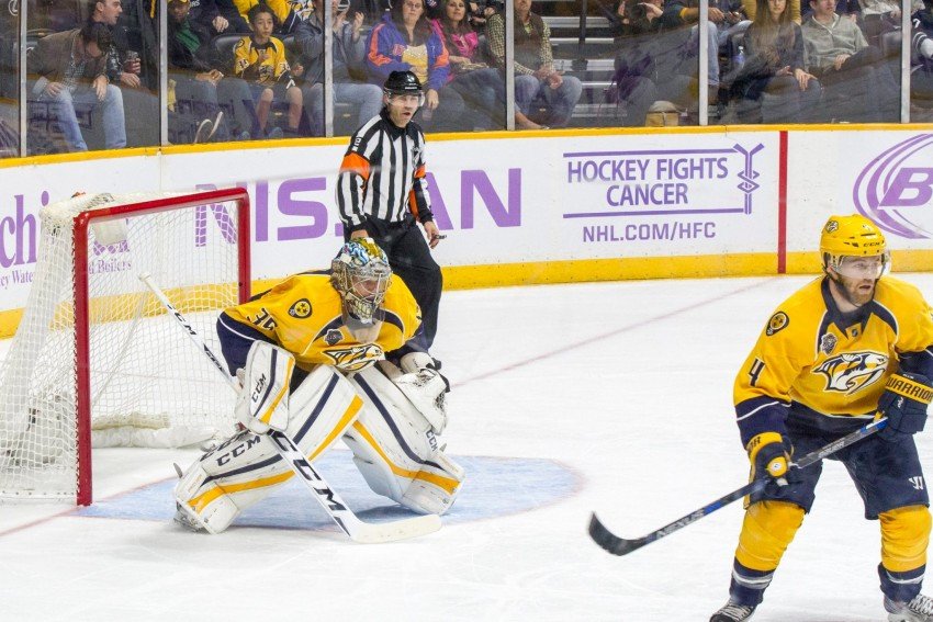 Preds goaltender Pekka Rinne will need to come up big in Game 4 on Thursday. PHOTO BY DAVID McCARGAR