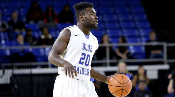 Giddy Potts was a big factor in helping MTSU shock the world and upset No. 2 Michigan State on Friday. PHOTO COURTESY MTSU ATHLETICS