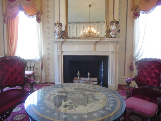 The interior of the Polk home contains items original to the family. PHOTO BY CILLEA HOUGHTON