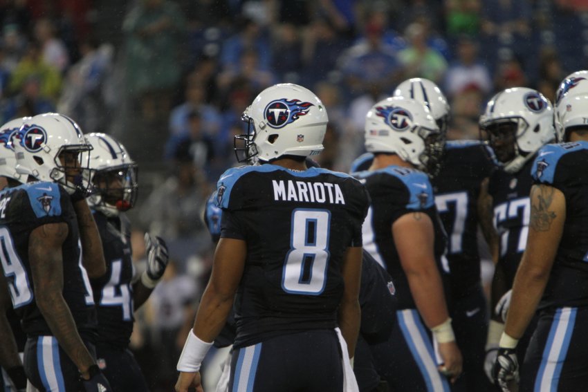 Marcus Mariota and the Titans are a frustating 1-3 after the first quarter of the season. PHOTO BY MATTHEW MAXEY