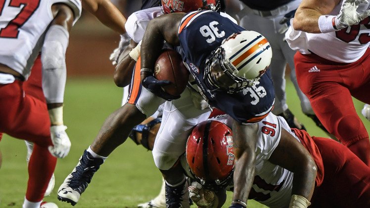 Kamryn Pettway and Auburn had an explosive offensive performance against Arkansas State. PHOTO COURTESY AUBURN UNIVERSITY