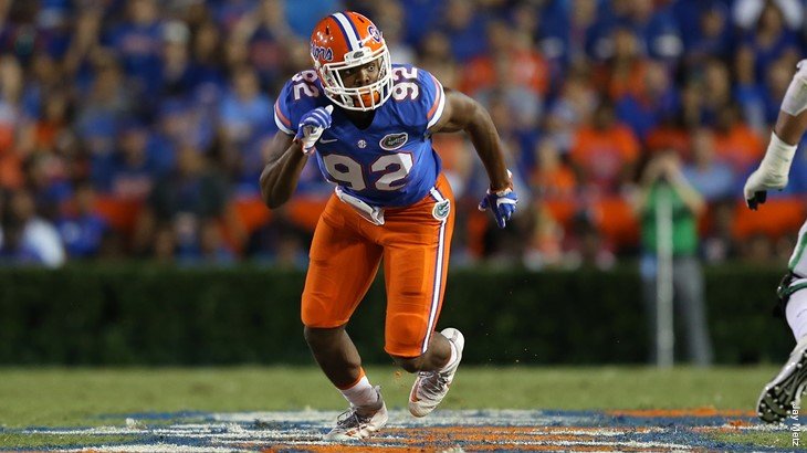Jabari Zuniga and Florida will play at LSU on Nov. 19. PHOTO COURTESY UNIVERSITY OF FLORIDA