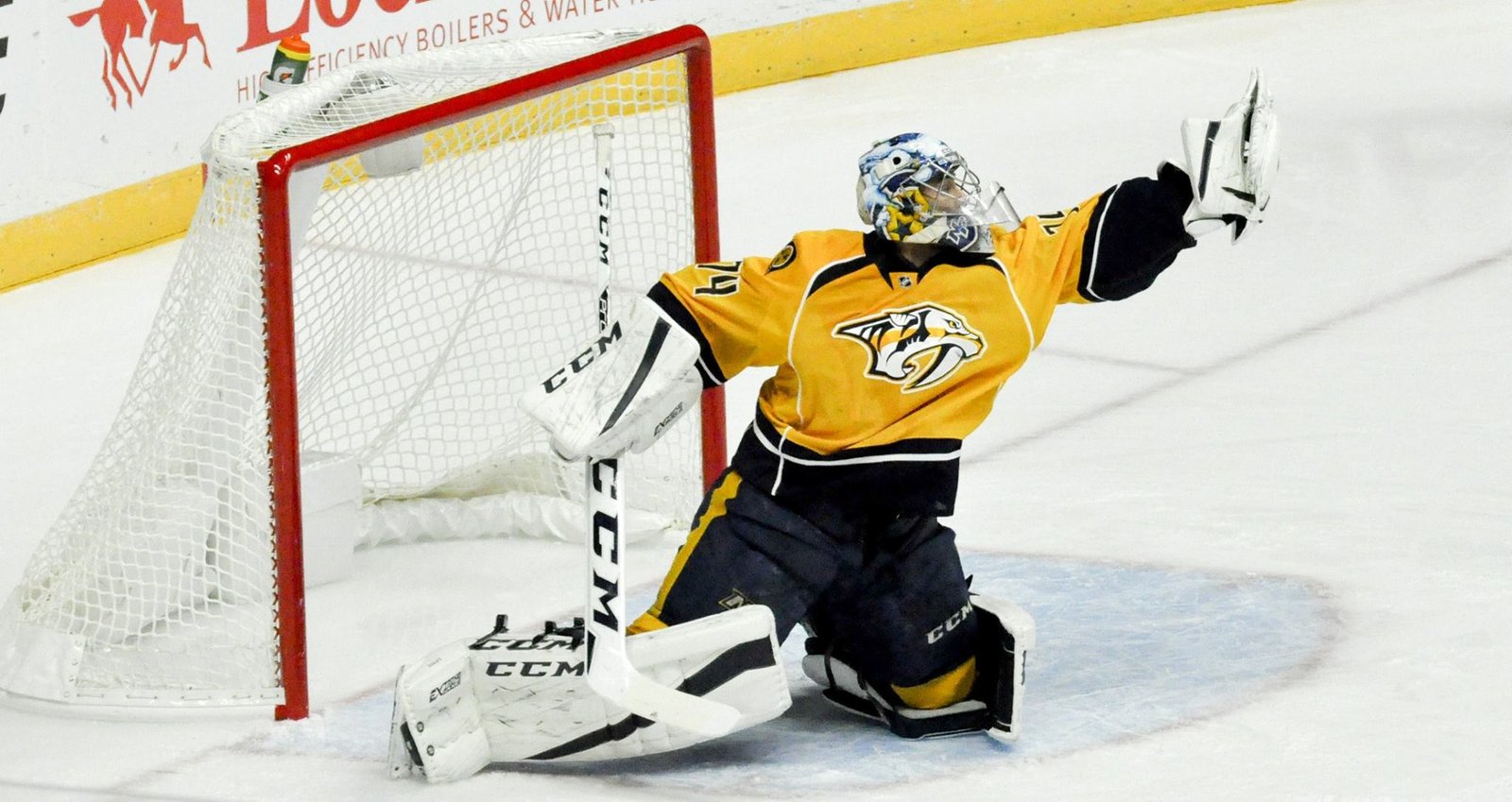 As with his mentor/counterpart, Juuse Saros received AHL player of the month (Nov. 2016) honors. The Finnish rookie was on the short end of the score vs. Philadelphia and was recently sent back to Milwaukee to continue his #1 goaltending duties there. He will return soon. PHOTO COURTESY SLAPSHOT RADIO